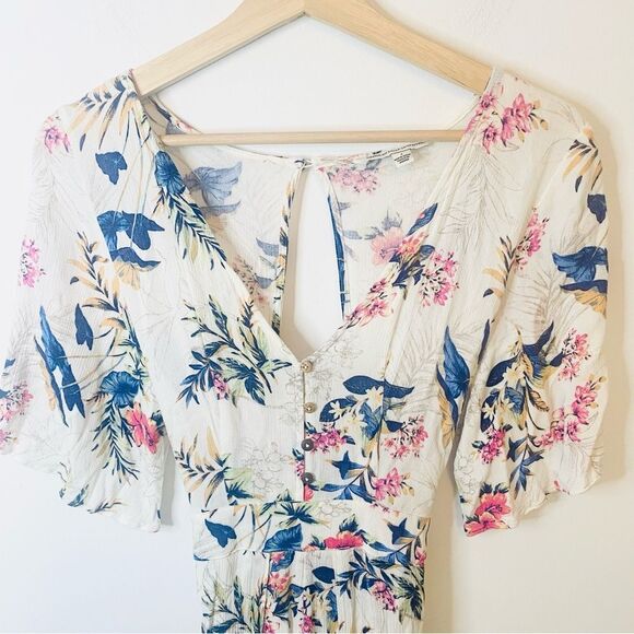 American Eagle botanical romper dress size 4 - Picture 3 of 14